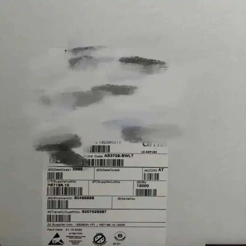 WLCSPScreen printing AS3728, lote de AS3728-BWLT, nuevo, original, stock de fábrica