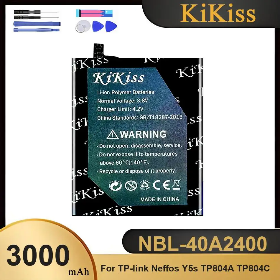 

Аккумулятор для мобильного телефона NBL-40A2400 для TP-link Neffos Y5s TP804A TP804C, мощные батареи, с инструментами