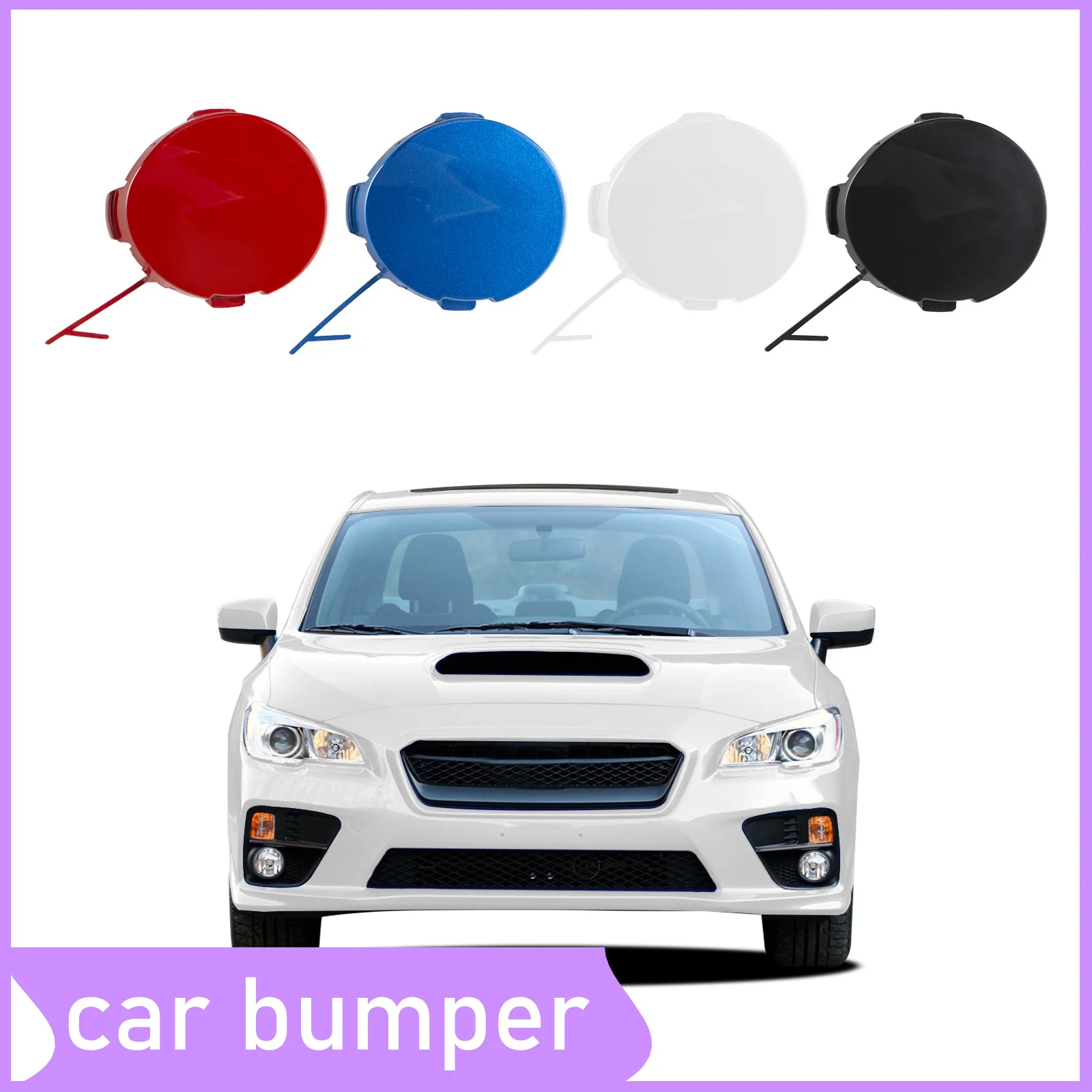 

Front Bumper Tow Hook Cap Towing Eye Cover For Subaru WRX STi 2015 2016 2017 57731VA100 Trailer Cover Cap Car Accessories