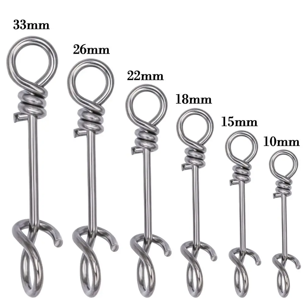 Fastach Clips giratorios de acero inoxidable - conexión rápida para pesca