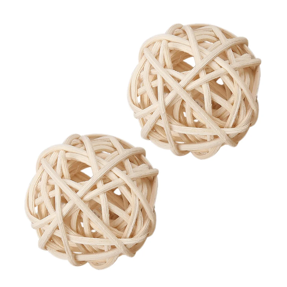 30 Pcs Toys Rattan Ball Home Takraw Party Aromatherapy Bamboo Wicker Baby