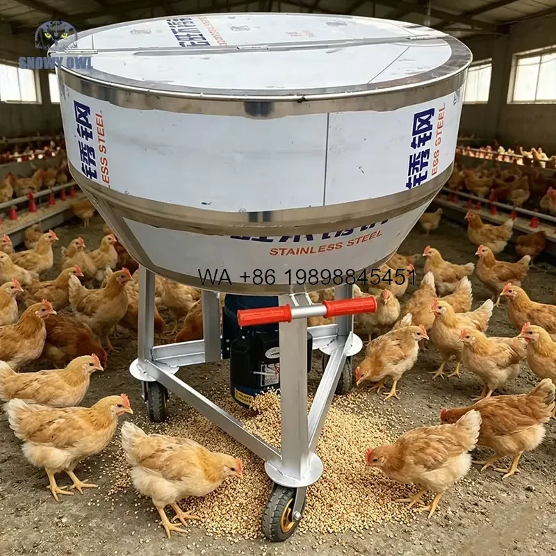 Wmwmnu New 304 Stainless Steel Horizontal Ribbon Blender for Organic Fertilizer Feed Powder Mixing Animal Manure