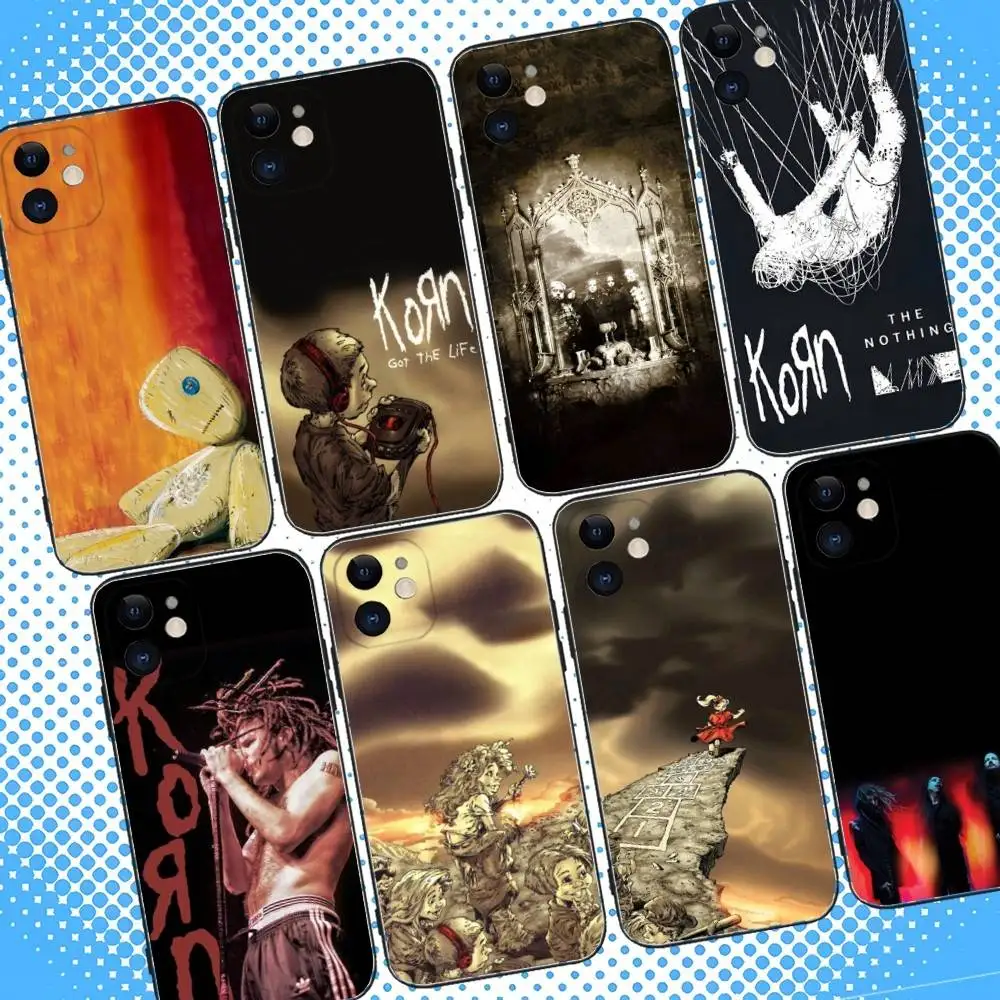 

K-Korn Follow The Leader Phone Case For iPhone 17,16,15,14,13,12,11,Pro,Max,Plus,Air,X,XS,XR,SE,8,7,Mini,Soft Black Case