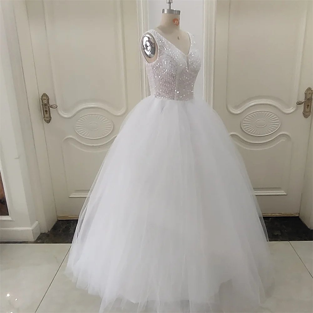 ZJ9165 الحبيب قبالة الكتف فيستدو دي نوفيا الدانتيل الترتر فستان زفاف Loverxu الكرة ثوب الأميرة فساتين الزفاف #6