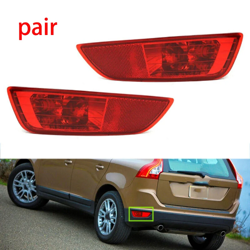 

Rear Bumper reflector light Brake For Volvo XC60 2008-2013 30763323 30763322 Rear Bumper reflector light Brake light