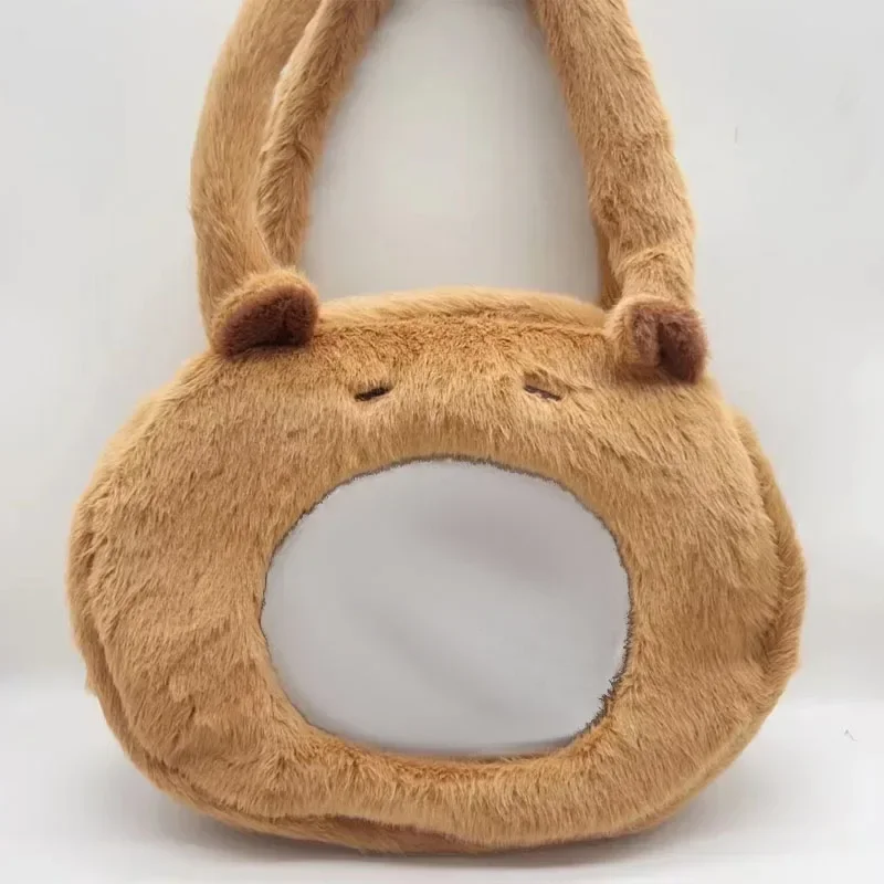 Capybara-Mochila De felpa Kawaii para niños, para muñeca Bolso de piel, Mini mochila de hombro, regalos para novia