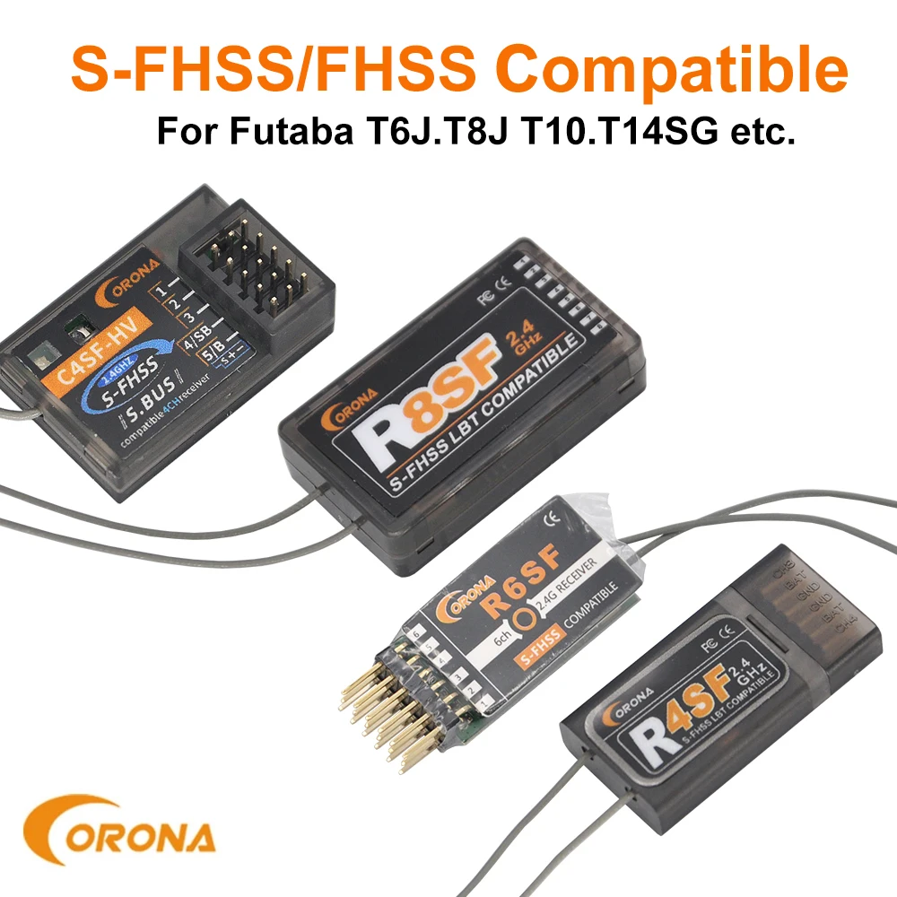 C4SF-HV R4SF R6SF R8SF S-FHSS ricevitore compatibile Futaba T10J T8J 14SG 16SZ 18SZ 18MZ 4PLS,T4PX,T4GRS T4PM Radio