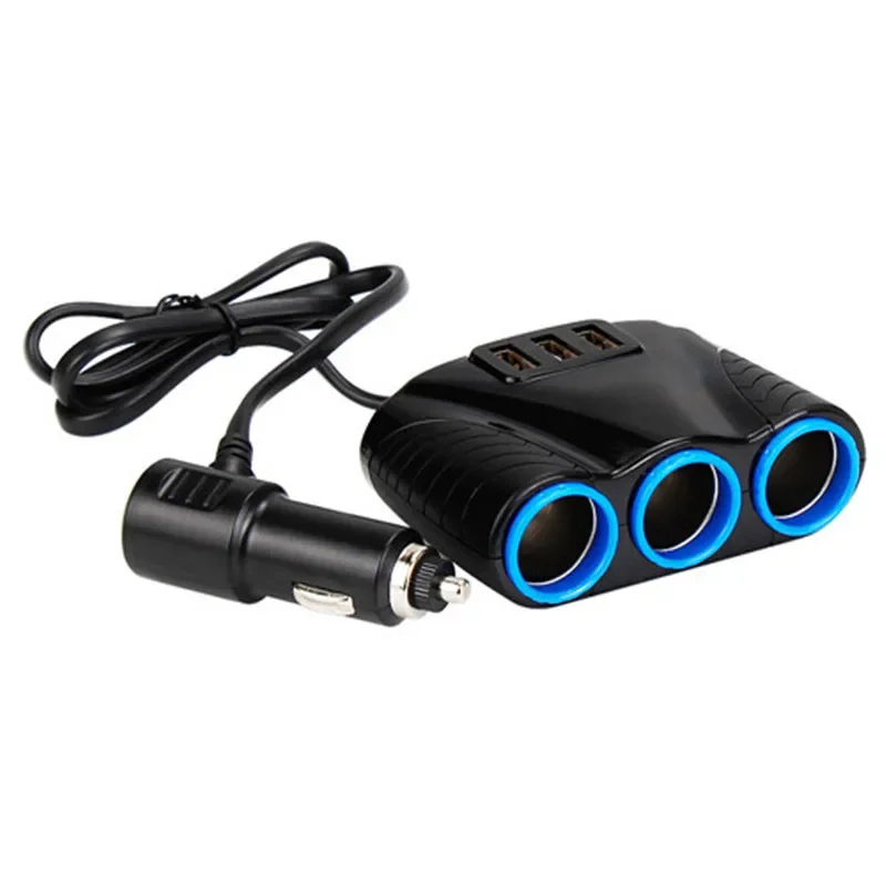 Imagem -04 - Vias Auto Soquetes Isqueiro do Carro Adaptador Divisor Isqueiro 5v 3.1a Potência de Saída Usb Carregador 120w Alta Qualidade