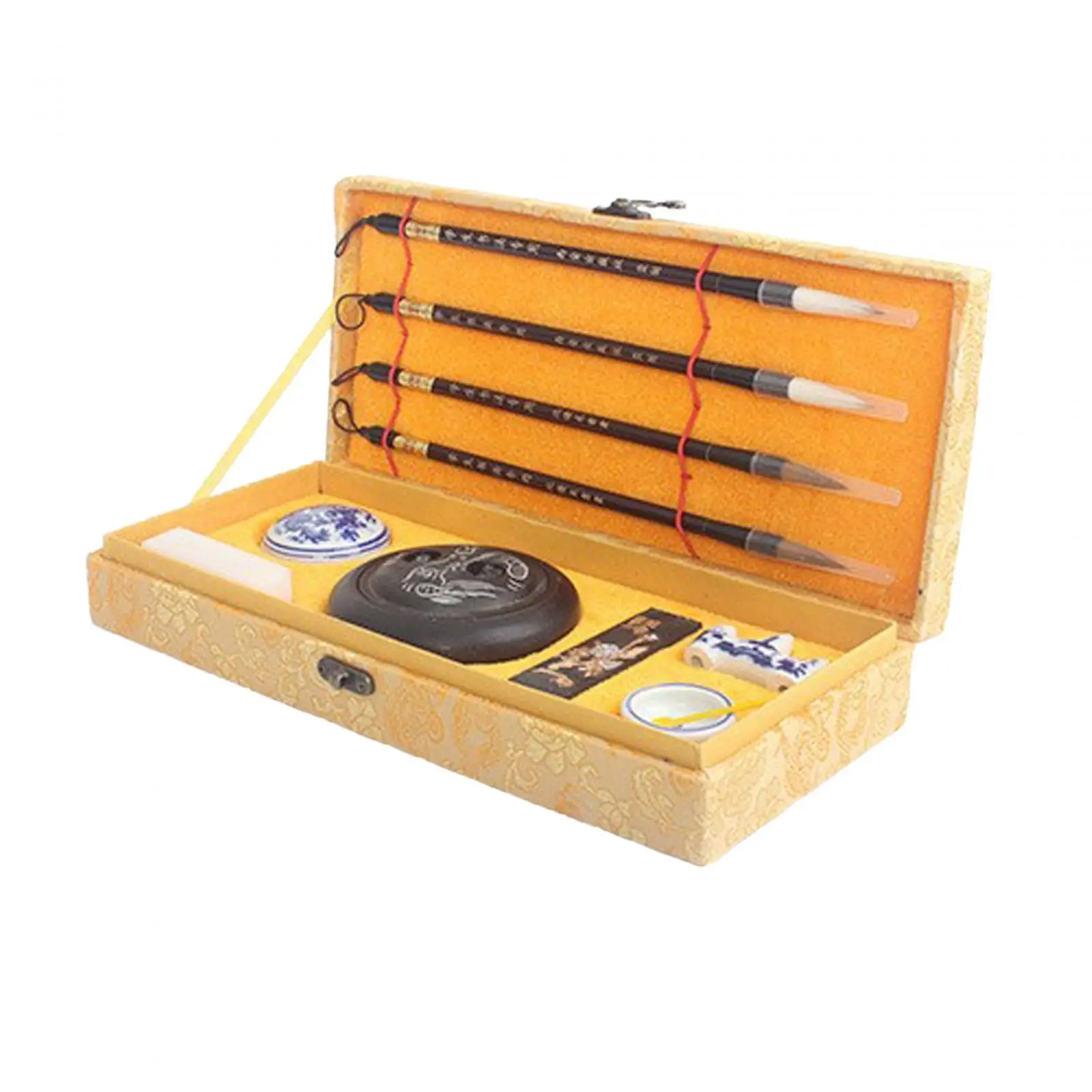 Set Sikat Rambut Set Kuas Tulis Kaligrafi Pensil Kayu Solid