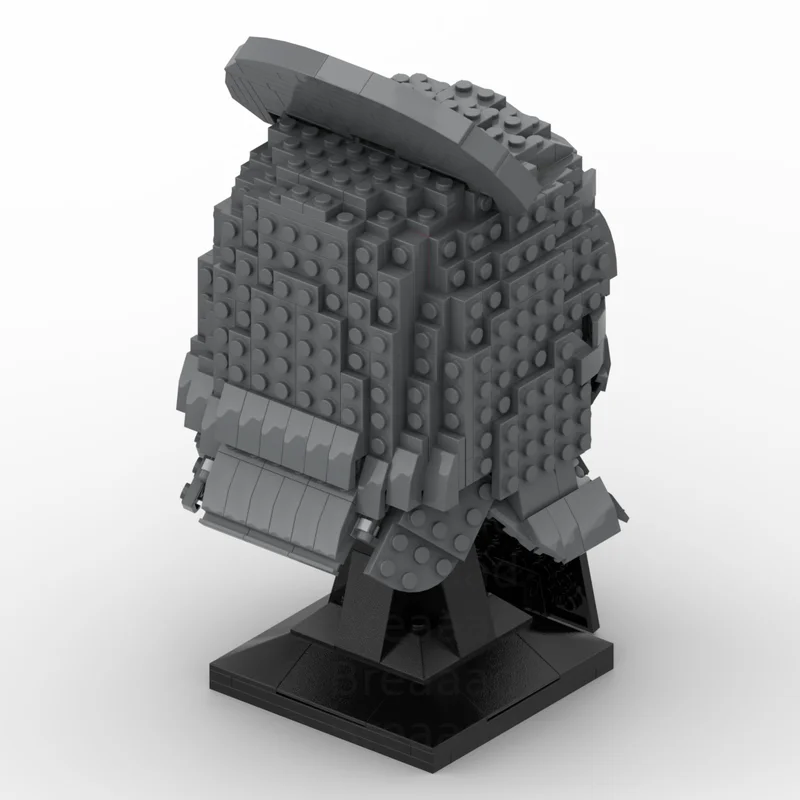 584pcs Custom Building Kit: The Hobbit Uruk-hai Swordsman Helmet Model