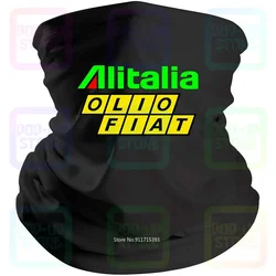 Alitalia Olio Fiat 레트로 랠리 레이싱 S 131 Abarth Wrc Ritmo 레이싱 블랙 반다나 마스크 스카프, 목 각반 마우스 커버