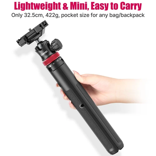 Imagen 2 del producto ULANZI TRIPOD MT-44 trípodes Smartphone Vlog trípodes con zapata fría soporte de montaje para teléfono para trípode móvil cámara portátil SLR