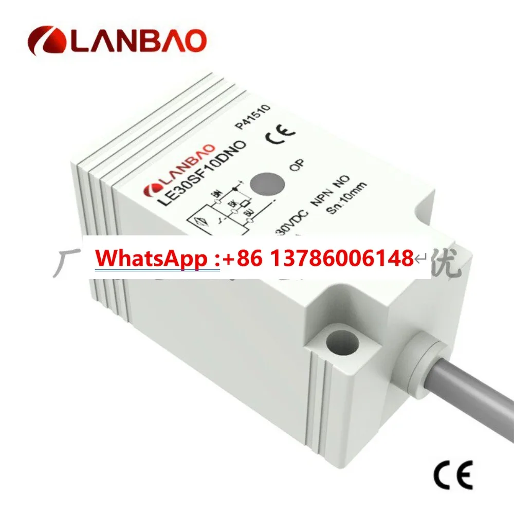 The square inductive sensor is embedded in a 10mm normally open DC 2-wire proximity switch