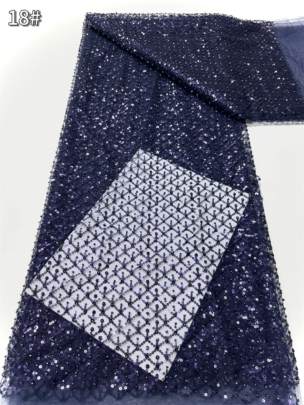 

5 Yards African Lace Fabric Embroidered Nigerian Lace Fabric Sequins 2025 High-Quality African French Net Lace Fabric