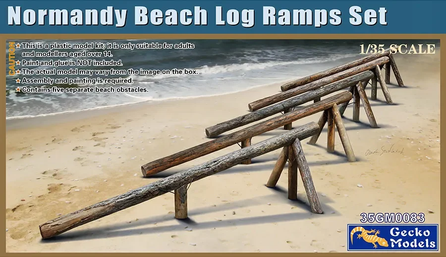 Gecko model assembly model kit 35GM0083 Normandy Beach anti landing wooden obstacle 1/35