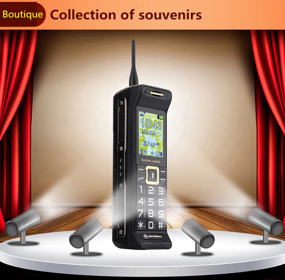 Long Standby C3 Retro Cellphone 2.2inches Dual SIM Card Mp3 Big Battery 6800mAh Bluetooth Unlocked Mobile Phone