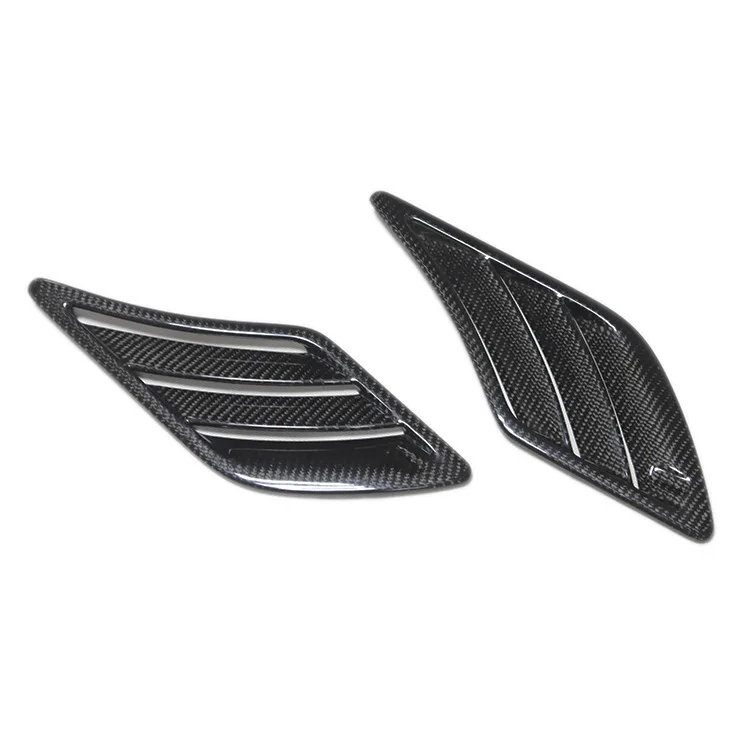 For Audi A5 08-15 Carbon Fiber Side Vent Fender Flare Trim Kit Custom Upgrade