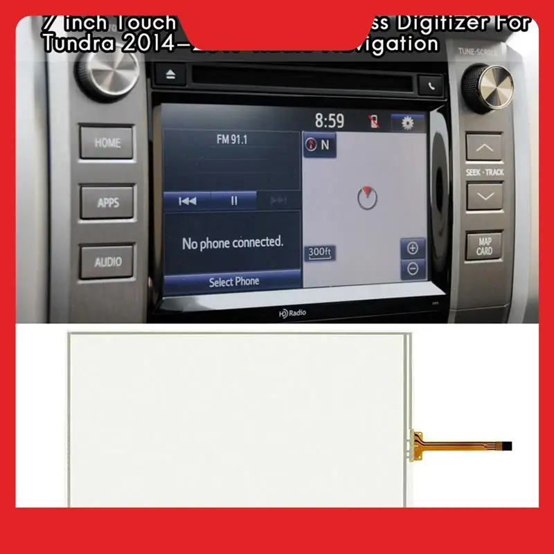 

Новый 7-дюймовый 8-контактный радиоприемник с сенсорным экраном и дигитайзером, замена автомобиля для Toyota 2014-2019 LA070WV2 (TD) (01)