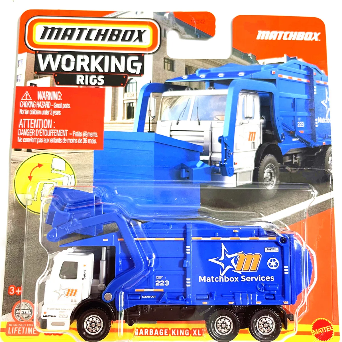 2024 N3242X MATCHBOX 1:64 CEMENT king western star garbage king xl GMC attuntaeor truck car model toys gifts