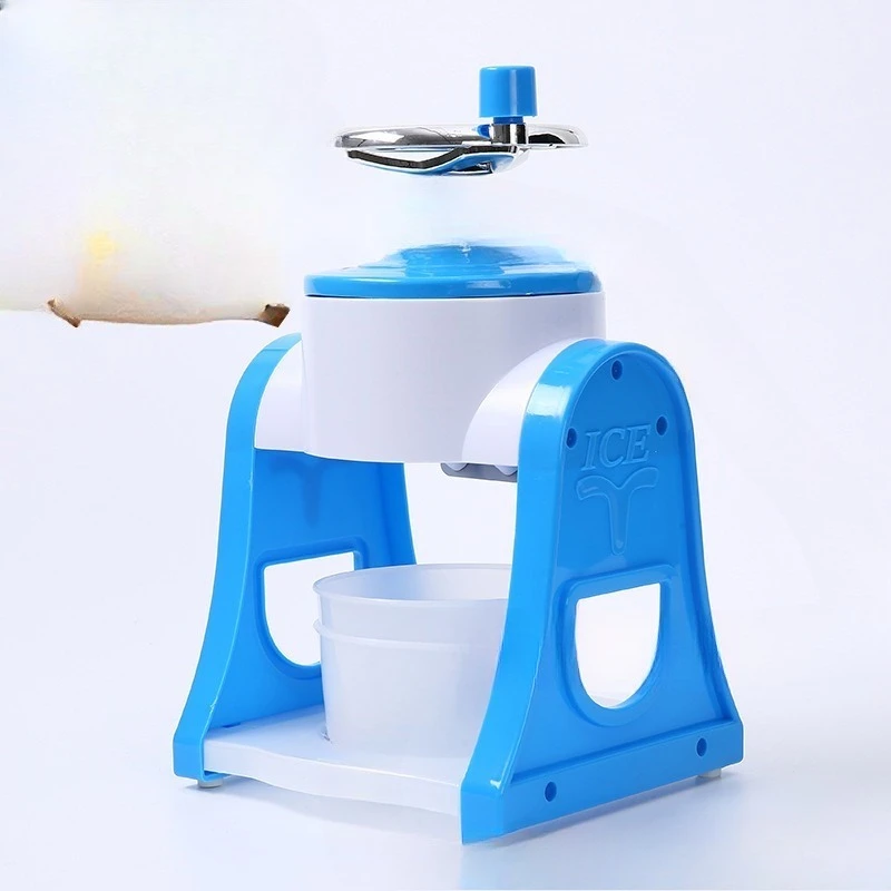 ミニ手動アイスシェーバー、ステンレス製ブレード付き手回し式スノーコーンメーカー（子供用diy）、家庭-キャンプ用ポータブルアイスクラッシャー