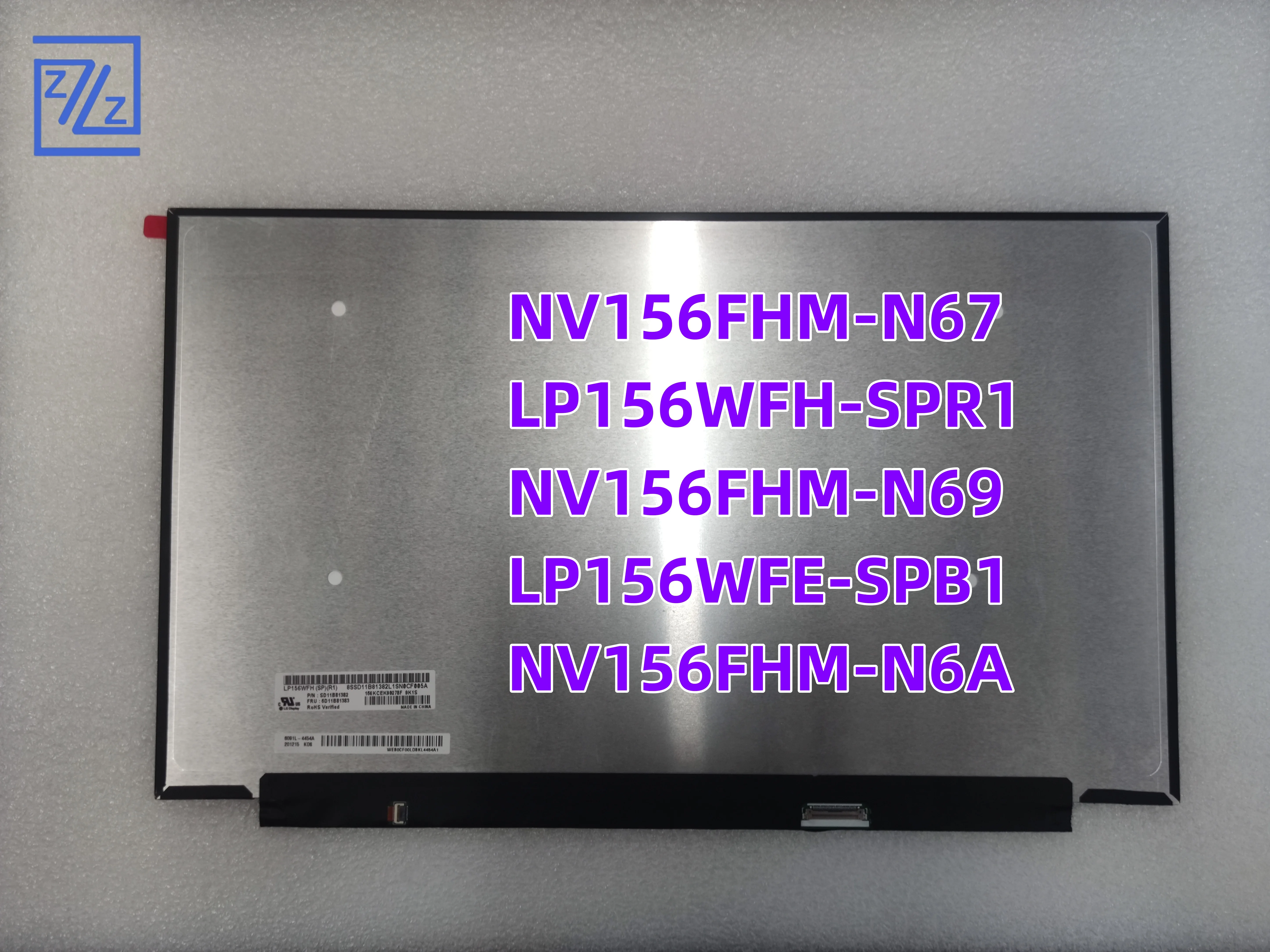 

NV156FHM-N67 LP156WFH-SPR1 NV156FHM-N69 LP156WFE-SPB1 NV156FHM-N6A 15.6" FHD Laptop LCD Screen IPS 1920x1080 100% sRGB Display