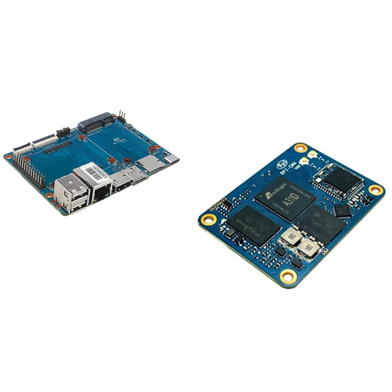 For Banana Pi -CM4 Amlogic A311D for Quad Core ARM -A73 4G LPDDR4 16G EMMC Minipcie Support -Compatible B