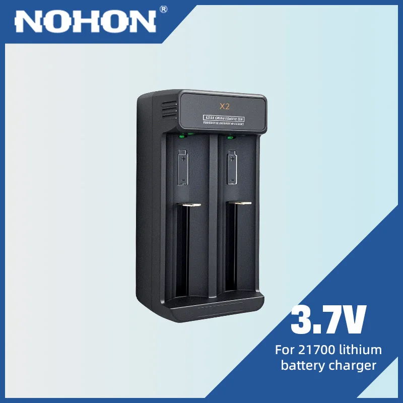 NOHON 21700 Battery Charger 3.7V-4.2V Lithium Battery USB C Multi-Functional Charger Intelligent Fast Charging Battery Charger