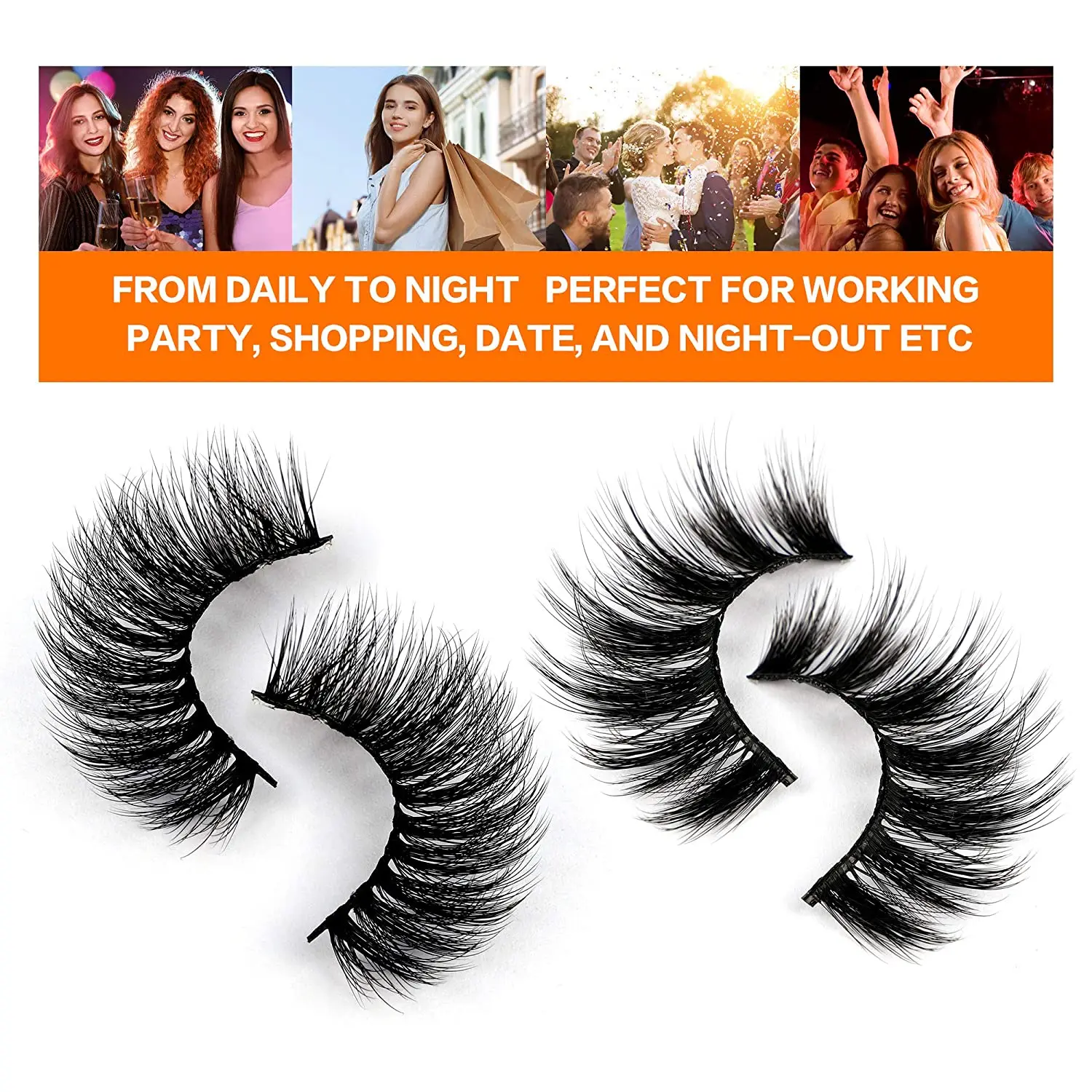 Lashes 20/8/5pairs thick eyelashes extension multi-style fake lashes beautiful natural and soft false eyelashes wholesale makeup