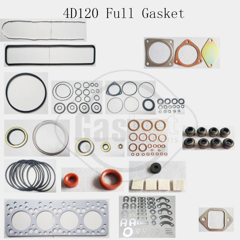 For Komatsu Engine 4D120 4D130 4D107 S4D104E full overhaul gasket Kit Manufacturing Factory