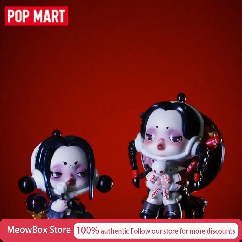 

Genuine Pop Mart Skullpanda The Addams Family Blind Box Ornament Toy Trendy Collectible Figure Gift Mystery Boxes Hippers Doll