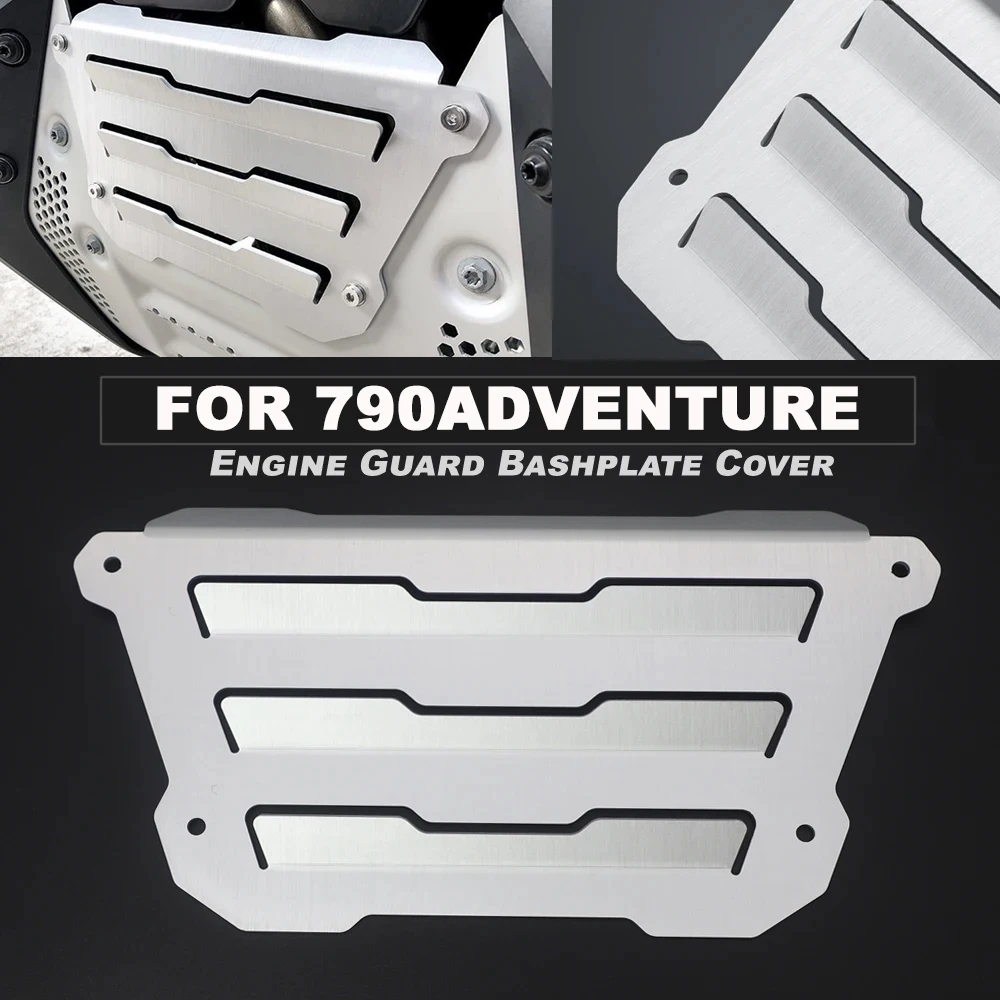 

New arrived For 790 Adventure R/S 790 Adventure 2019- Motorcycle Protector Crap Flap Engine Guard Bashplate Cover Crap Flap