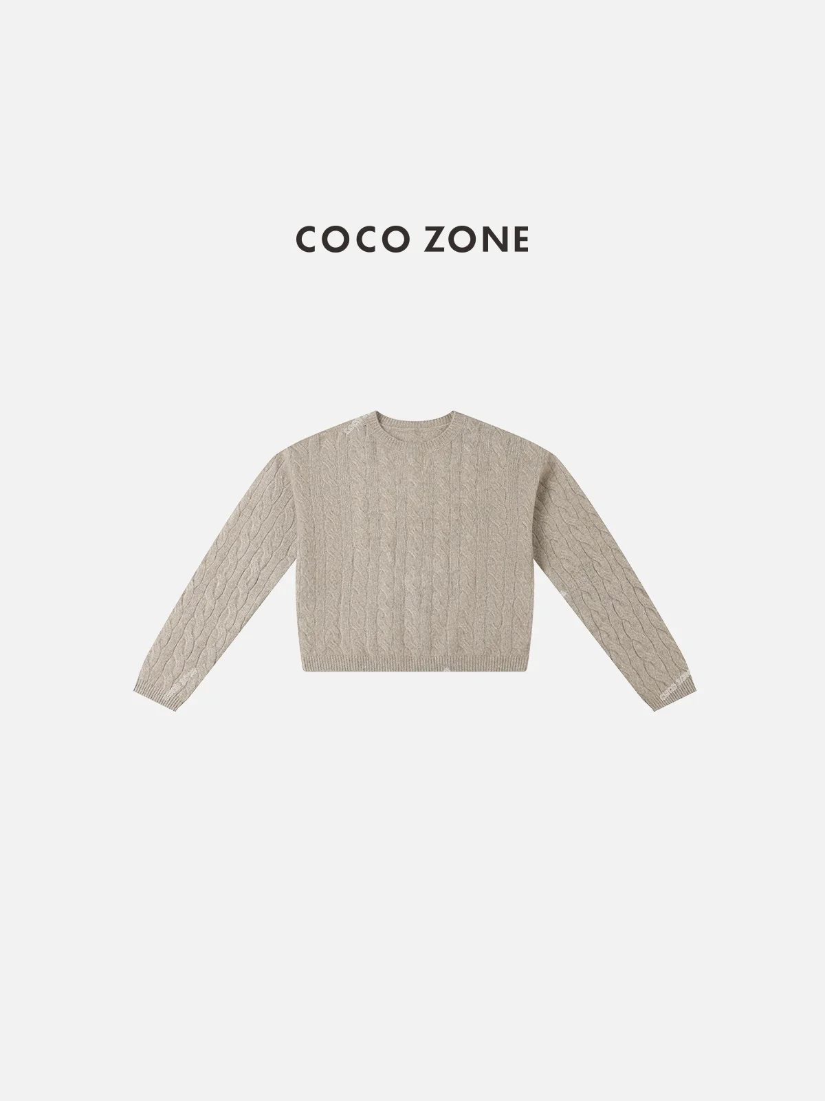 

Lazy Sle Women's Knitted Base irt Linen Patterned Sweater Comfortable Fit Long Sve round Ne Color Spring Faion