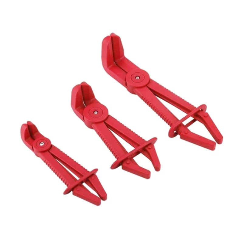 3Pcs/Set Plastic Plier Adjustable Hose Repair Clamp Car Brake Water Line Cut Off Clamp Hose Pinch Off Pliers Tool AOS