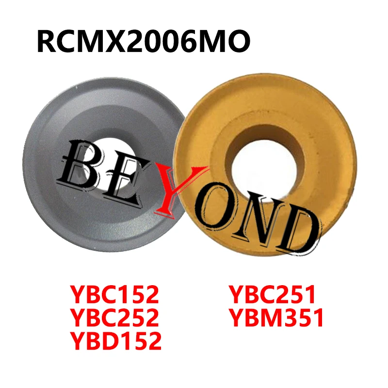 

100% Original RCMX2006MO YBC251 YBC252 YBC152 YBD152 YBM351 Milling Carbide Inserts Lathe Cutter RCMX 2006 RCMX2006 MO CNC Tools