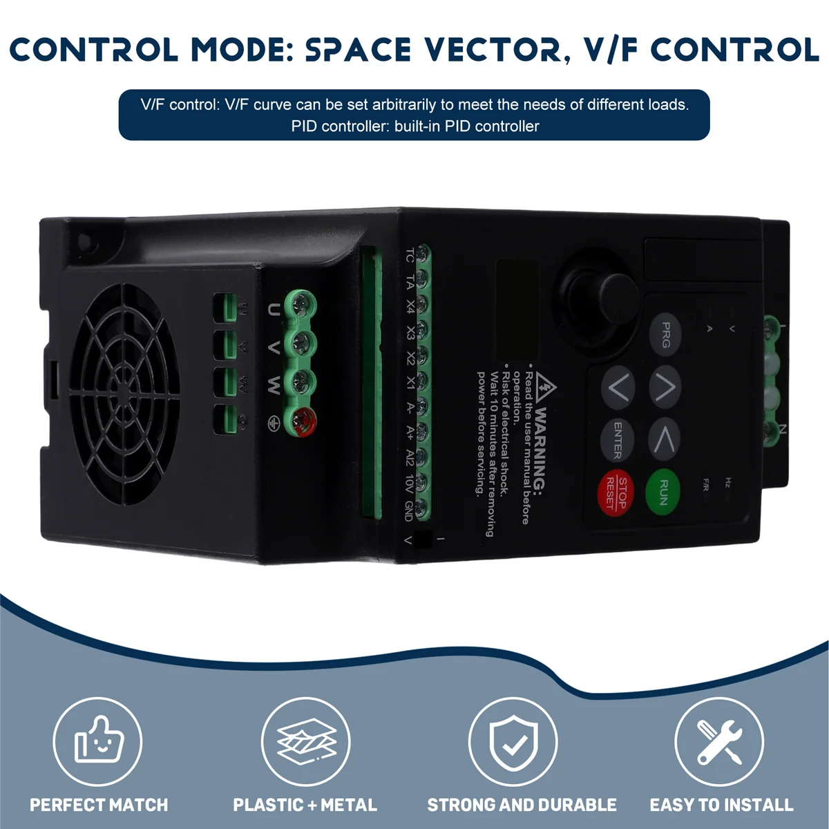 

ABFA Universal Frequency Converter 220 to 380 Vfd Single Phase Input Three Phase Output 2.2KW Motor Governor