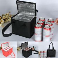 Insulated Cooler Bag Leakproof Camping Office Temperature-Keeping Food Carrier Bag Portable Hot Cold Drink Food Container Bag