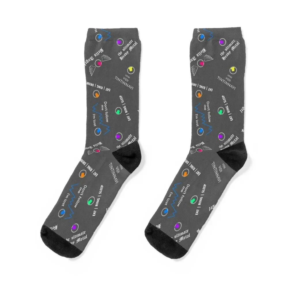 Bell Ringing - SLOGANS Socks Men's ankle Designer Man Socks Women's