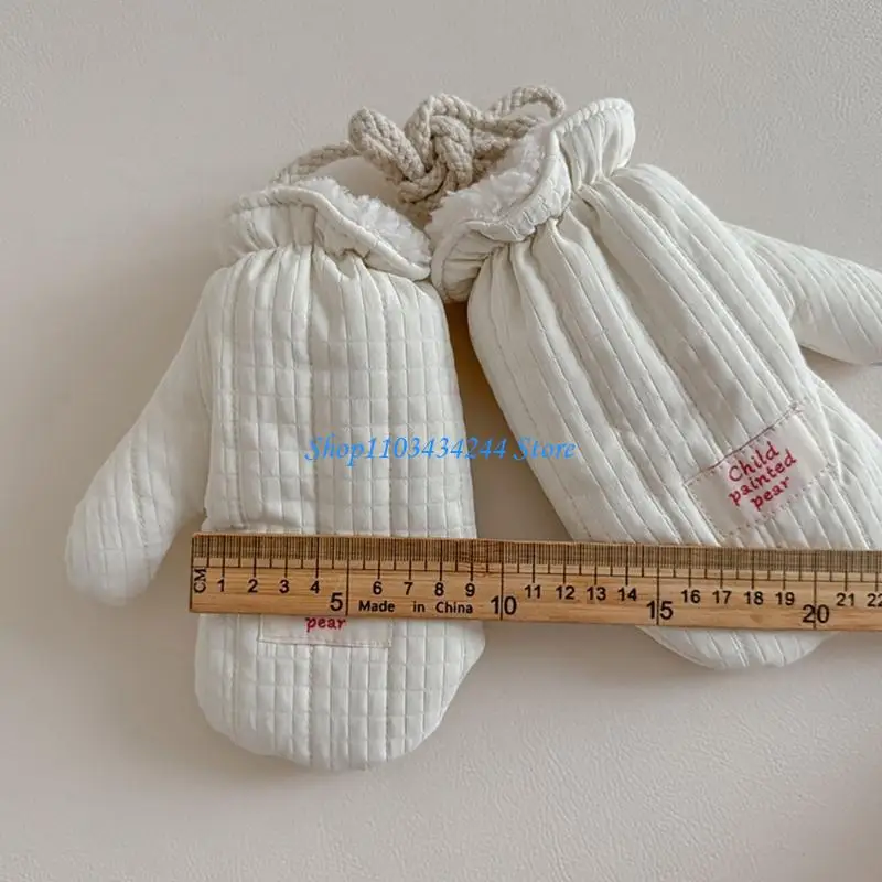 قفازات الأطفال القطنية للرضع قفازات الشتاء للأطفال الصغار قفازات دافئة ومريحة توفر الدفء والراحة لمدة 0-2 سنة