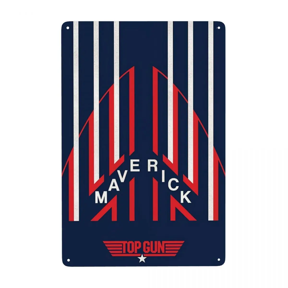 Vintage Top Gun Maverick Metal Signs Custom Action Adventure Movie Tin Plaque Pub Cafe Yard Wall Decor 12 x 8 Inches