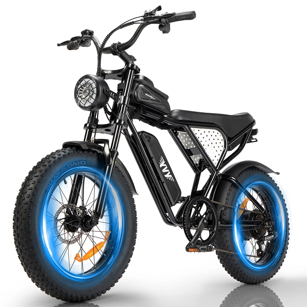 AliExpress NONE YVY C20 LITE 1500W Fat Tire Electric Bike 48V 15.6Ah 48km/h High Speed 20x4.0 Retro Cruiser Adult Ebike Tax Free UK 3-7 Days