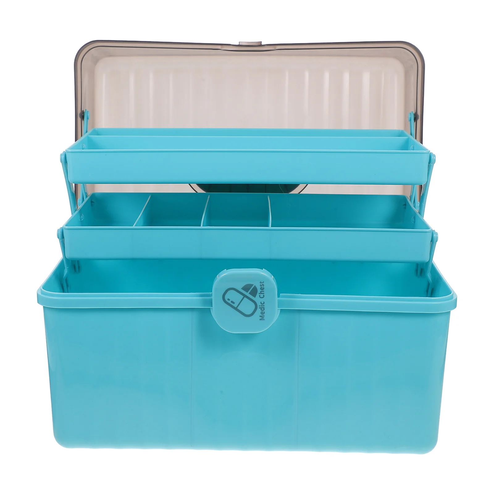 

First Aid Box Large Capacity Medicine Storage Case Organizer Portable Medicine Holder Emergency Medical Storage Test