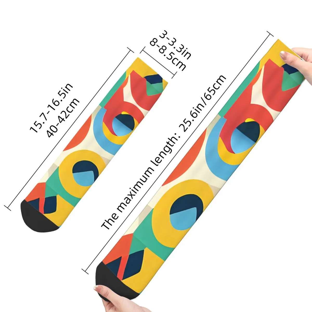 Funny Men's Socks Y2K Nostalgia Retro BACK TO THE 90S Harajuku Seamless Crew Sock Gift Pattern Printed