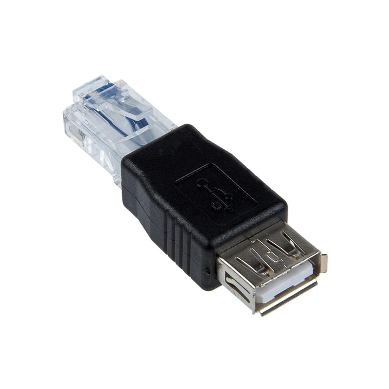 

1pcs USB to RJ45 Female A Laptop LAN Network Cable Ethernet Converter Transverter Plug RJ45 Connector Adapter