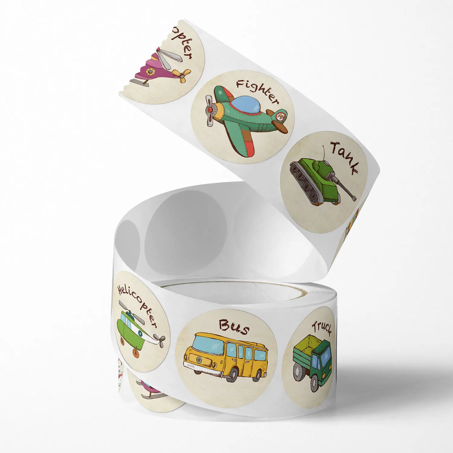 500 Stuks 8 Ontwerpen Kid Sticker Graafmachine Sticker Papier Bulldozer Voor Aanmoediging Student Kinderen Label Bouwfeest Geschenken