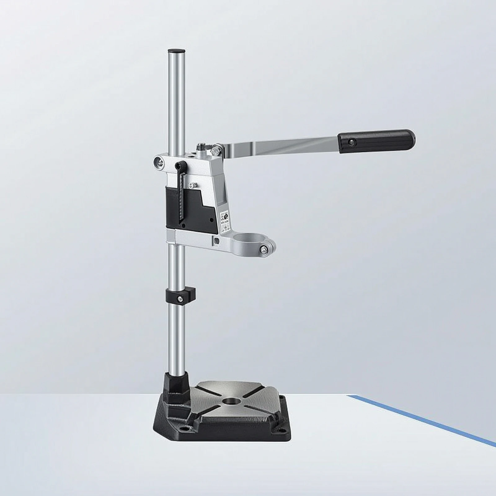 Bench Drill Stand Adjustable Drill Holder with Base Universal Stable for DIYers, Workshop, Home Projects