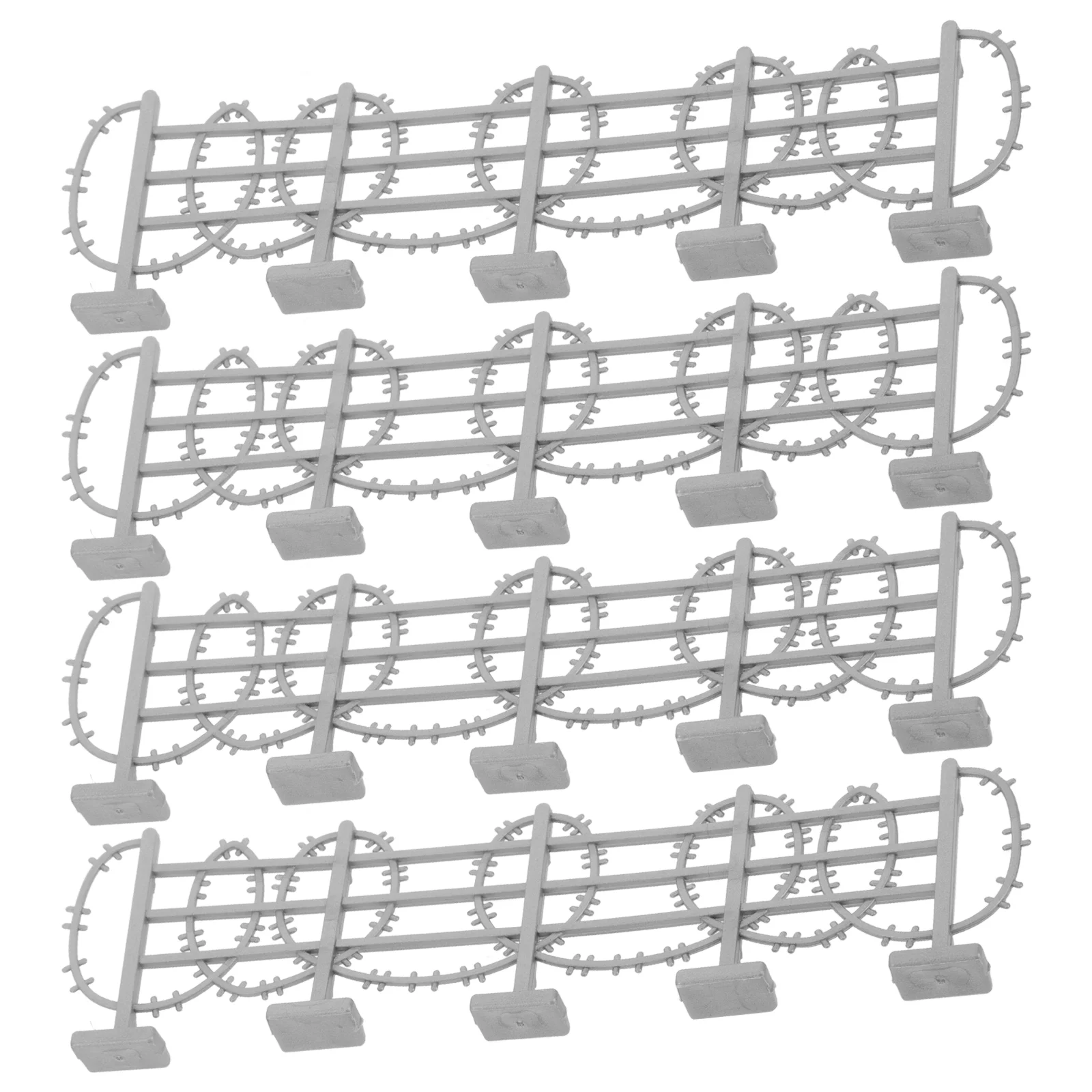 

50pcs Wire Fence Model For army Diorama Toy Fence Miniature Garden Border Fence Farm Animal Toys Decorative Garden Fencing