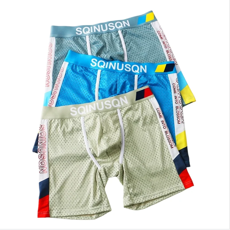 メンズアイスシルクメッシュボクサーブリーフ M-3XL 通気 - Mesh Sport Boxer のレビューと価格