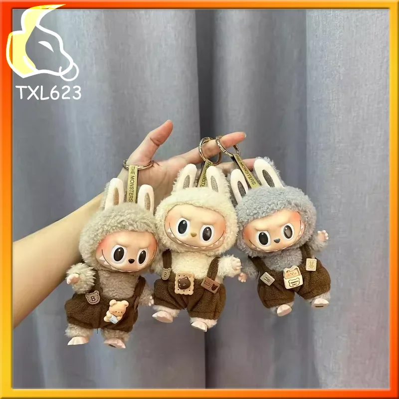 

Мини 17 см Labubu виниловая игрушка кулон слепая коробка носимый аксессуар для куклы для плюшевых девочек Коллекционная фигурка