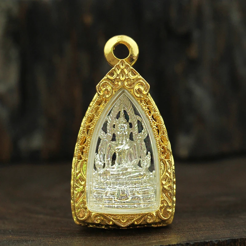 NEW Thailand LONG PO Temple Efficacious Buddha  Amulet bless safety good luck Recruit wealth all-powerful talisman