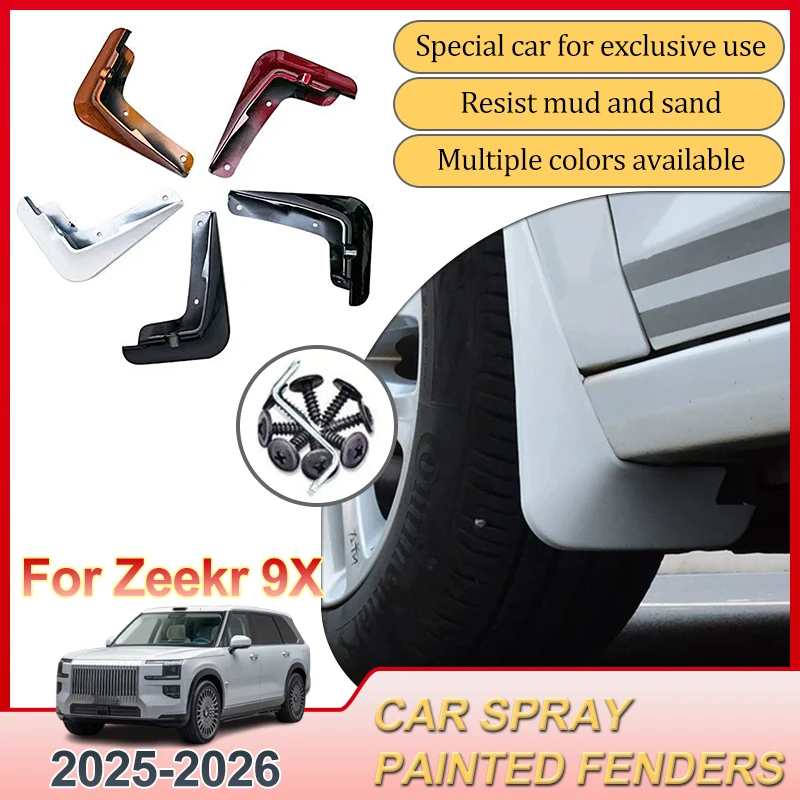 

Car Mudguards For Zeekr 9X Accessories 2025 2026 Mudflap Splash Guard Front Rear Fenders Mud Flaps Protection Car Internal Parts